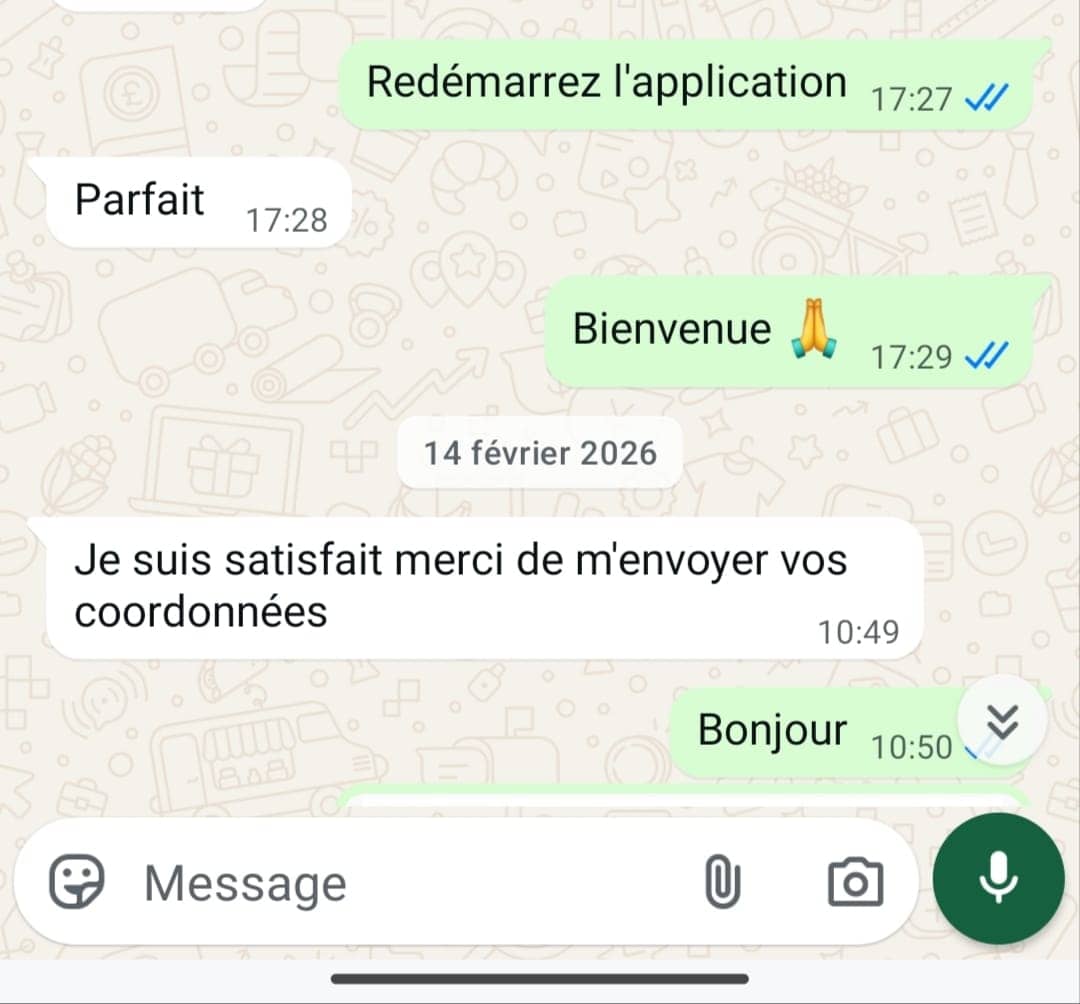 Customer WhatsApp review